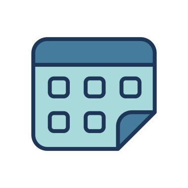 Takvim simgesi vektör şablonu