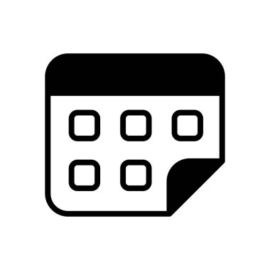 Takvim simgesi vektör şablonu