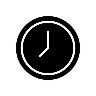 Saat simgesi vektör şablonu