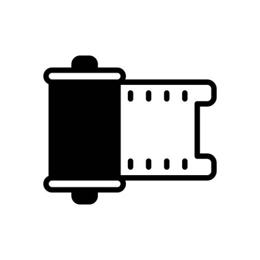 film makarası simge vektör şablonu