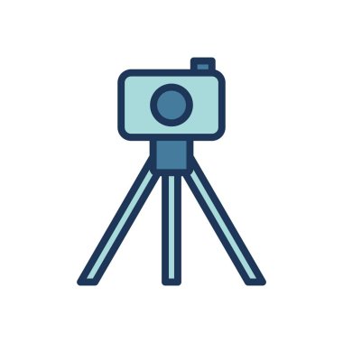 tripod simgesi vektör şablonu