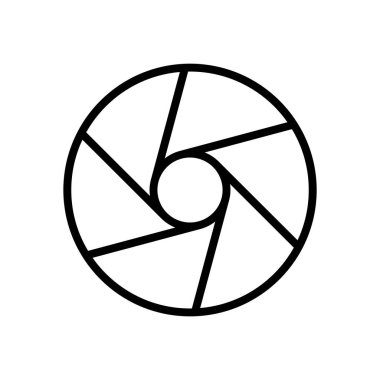 Lens simgesi vektör şablonu