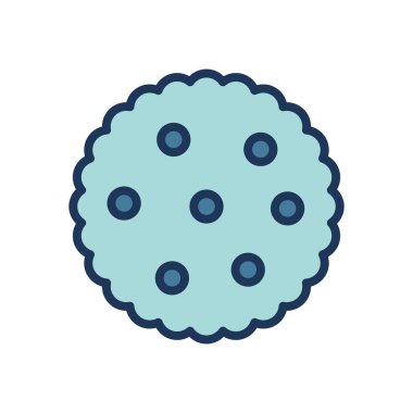 Çerez simgesi vektör şablonu