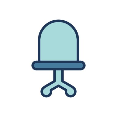 sandalye simgesi vektör şablonu