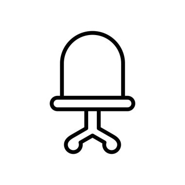 sandalye simgesi vektör şablonu