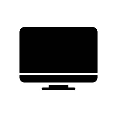 bilgisayar monitörü simge vektör şablonu