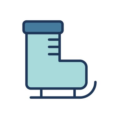 buz pateni simge vektör şablonu