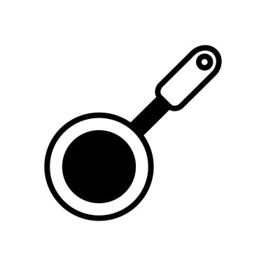 tava simgesi vektör şablonu kızartılıyor