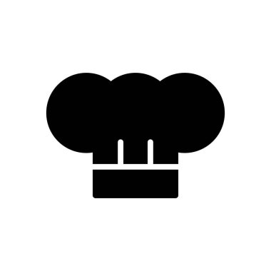 Şef şapka simgesi vektör şablonu