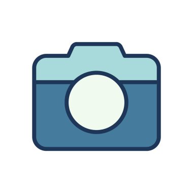 kamera simgesi vektör şablonu