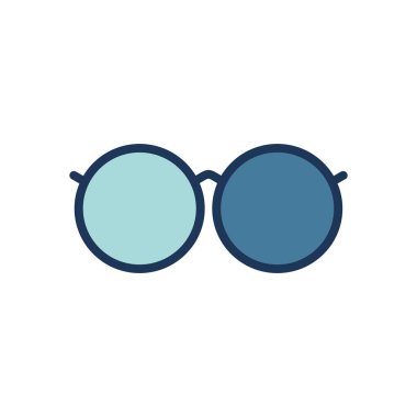 okuma gözlüğü simgesi vektör şablonu