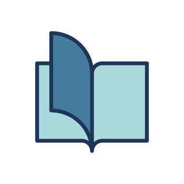 Kitap simgesi vektör şablonunu aç