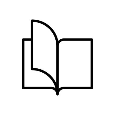 Kitap simgesi vektör şablonunu aç