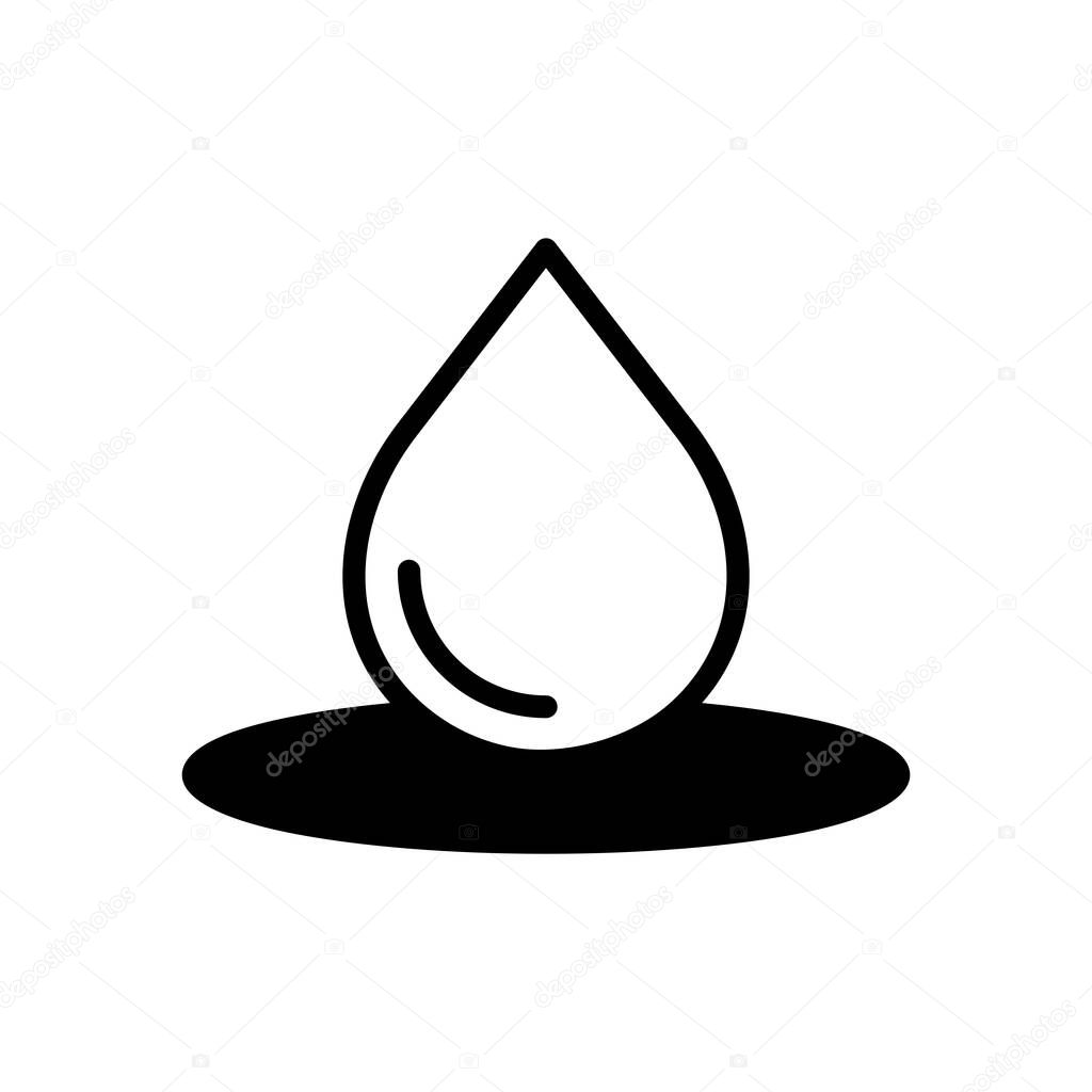 Water droplet icon symbol vector template