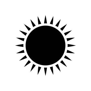 ayçiçeği simgesi vektör şablonu