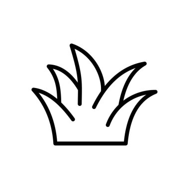 çimen simgesi vektör şablonu