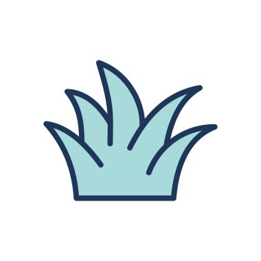 çimen simgesi vektör şablonu