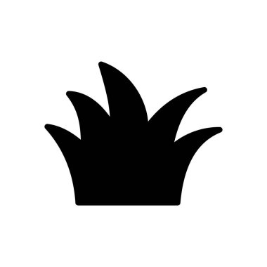 çimen simgesi vektör şablonu