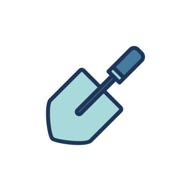 kürek simgesi vektör şablonu