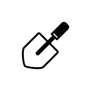 kürek simgesi vektör şablonu