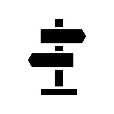 Yol simgesi sembolü vektör şablonu