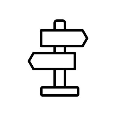 Yol simgesi sembolü vektör şablonu