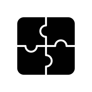 yapboz simgesi vektör şablonu