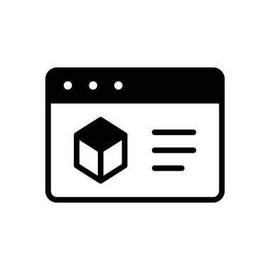 3B modelleme simgesi vektör şablonu