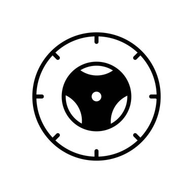 tekerlek simgesi vektör şablonu