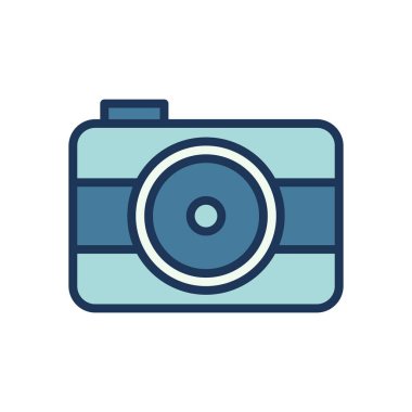 kamera simgesi vektör şablonu