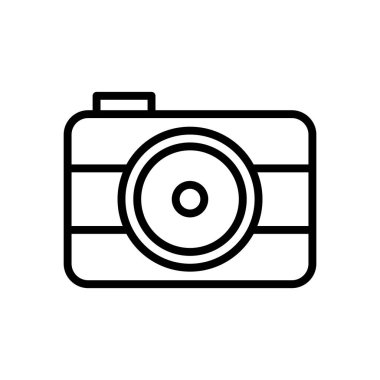 kamera simgesi vektör şablonu