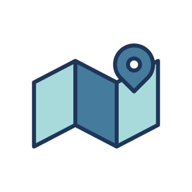 Simge sembolü vektör şablonunu haritalar