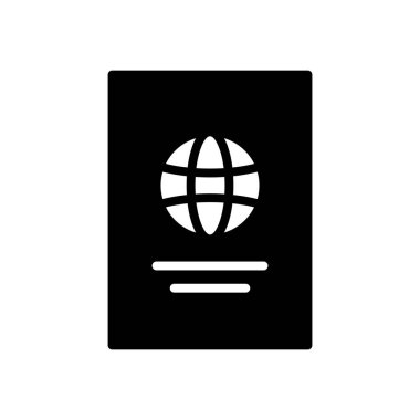 Pasaport simgesi vektör şablonu