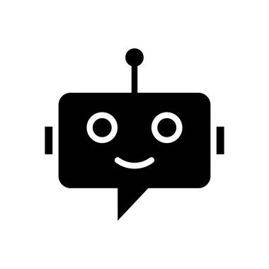 Chatbot simgesi vektör şablonu