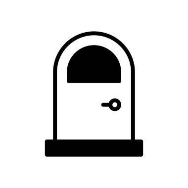 kapı simgesi vektör şablonu