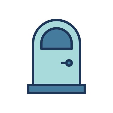 kapı simgesi vektör şablonu