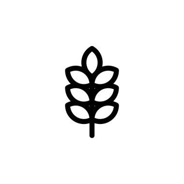 Pirinç Tanesi Gıda Simgesi Vektörü