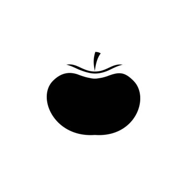 Domates Sebze Yiyecek Simgesi Vektörü