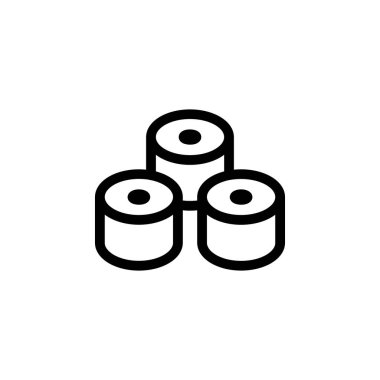 Sushi Roll Gıda ikonu vektörü