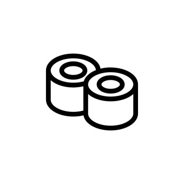 Sushi Roll Gıda ikonu vektörü