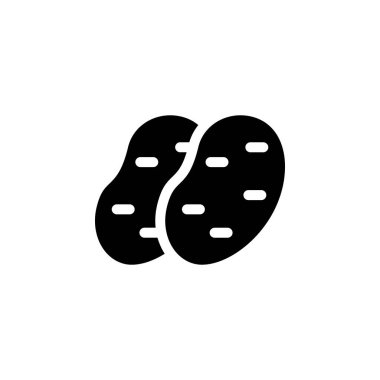 Patates Sebze Yiyecek Simgesi Vektörü