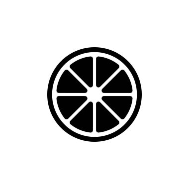 Turuncu Meyve Simgesi Vektörü