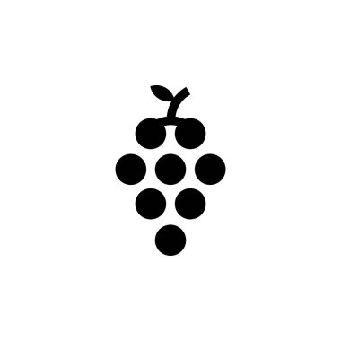 Üzüm Meyvesi Simgesi Vektörü