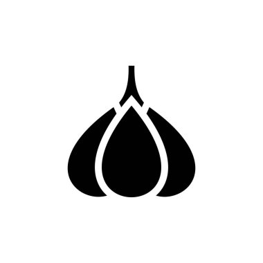 Sarımsak Gıda Sebze Simgesi Vektörü