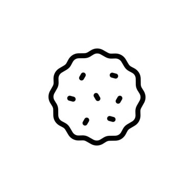 Bisküvi Gıda Simgesi Vektörü