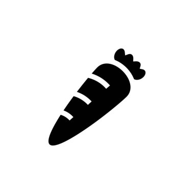 Havuç sebze yemek ikonu vektörü