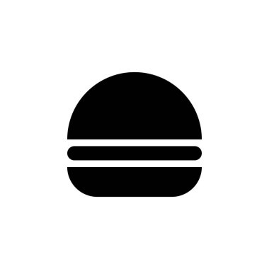 Burger Gıda Simgesi Vektörü