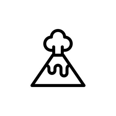 Lav Magma Volkan Simgesi Vektörü