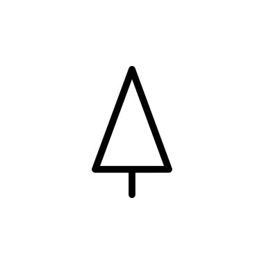 Çam Ağacı Doğa Simgesi Vektörü