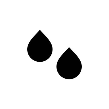 Su Damlası Yağmur Simgesi Vektörü